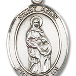 St. Anne Medal, Sterling Silver, Large - No Chain