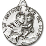 St. Anthony Medal, Sterling Silver - No Chain