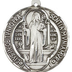 St. Benedict Medal, Sterling Silver - No Chain