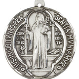 St. Benedict Medal, Sterling Silver - No Chain