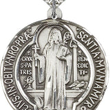 St. Benedict Medal, Sterling Silver
