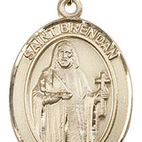 St. Brendan the Navigator Medal, Gold Filled, Large