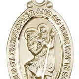 St. Christopher Medal, Gold Filled