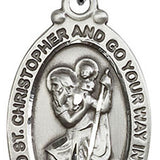 St. Christopher Medal, Sterling Silver