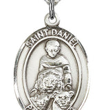 St. Daniel Medal, Sterling Silver, Large