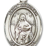 St. Deborah Medal, Sterling Silver, Large - No Chain