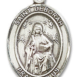 St. Deborah Medal, Sterling Silver, Large - No Chain