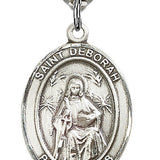 St. Deborah Medal, Sterling Silver, Large