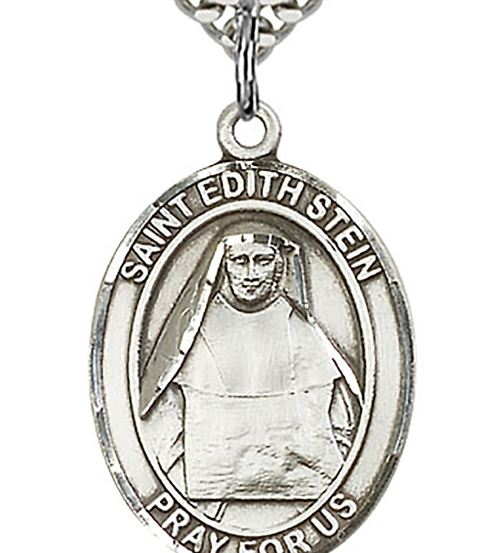 St. Edith Stein Medal, Sterling Silver, Large