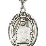 St. Edith Stein Medal, Sterling Silver, Large
