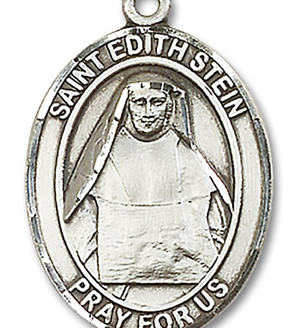 St. Edith Stein Medal, Sterling Silver, Large - No Chain