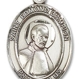 St. Edmund Campion Medal, Sterling Silver, Large - No Chain