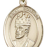 St. Edward the Confessor Medal, Gold Filled, Large