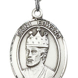 St. Edward the Confessor Medal, Sterling Silver, Large