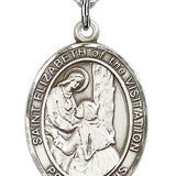 St. Elizabeth of the Visitation Medal, Sterling Silver, Large