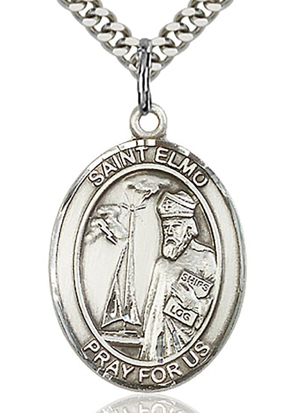 St. Elmo Medal, Sterling Silver, Large