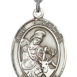 St. Eustachius Medal, Sterling Silver, Large