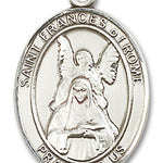 St. Frances of Rome Medal, Sterling Silver, Large - No Chain