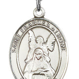St. Frances of Rome Medal, Sterling Silver, Large