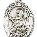 St. Francis Xavier Medal, Sterling Silver, Large - No Chain