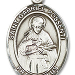 St. Gabriel Possenti Medal, Sterling Silver, Large - No Chain