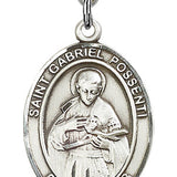 St. Gabriel Possenti Medal, Sterling Silver, Large
