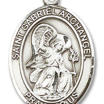 St. Gabriel the Archangel Medal, Sterling Silver, Large - No Chain