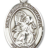 St. Gabriel the Archangel Medal, Sterling Silver, Large - No Chain