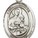 St. Gerard Majella Medal, Sterling Silver, Large - No Chain