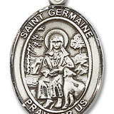 St. Germaine Cousin Medal, Sterling Silver, Large - No Chain