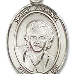 St. Gianna Medal, Sterling Silver, Large - No Chain