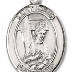 St. Helen Medal, Sterling Silver, Large - No Chain