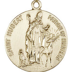 St. Hubert of Liege Medal, Gold Filled - No Chain