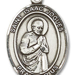 St. Isaac Jogues Medal, Sterling Silver, Large - No Chain