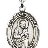 St. Isaac Jogues Medal, Sterling Silver, Large