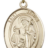 St. James the Greater Medal, Gold Filled, Large