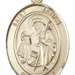 St. James the Greater Medal, Gold Filled, Large - No Chain