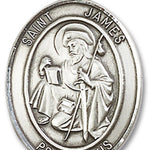St. James the Greater Medal, Sterling Silver, Large - No Chain