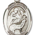 St. Jason Medal, Sterling Silver, Large - No Chain