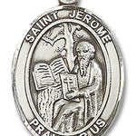 St. Jerome Medal, Sterling Silver, Large - No Chain