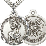 St. Joan of Arc  Coast Guard Medal, Sterling Silver