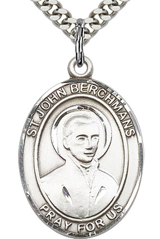 St. John Berchmans Medal, Sterling Silver, Large