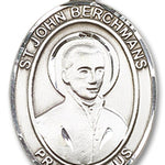 St. John Berchmans Medal, Sterling Silver, Large - No Chain