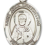 St. John Chrysostom Medal, Sterling Silver, Large - No Chain
