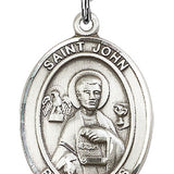 St. John the Apostle Medal, Sterling Silver, Large