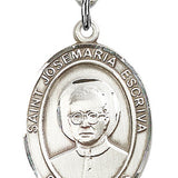 St. Josemaria Escriva Medal, Sterling Silver, Large