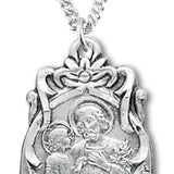 Women's St. Joseph Necklace, Sterling Silver with Chain Options