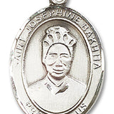St. Josephine Bakhita Medal, Sterling Silver, Large - No Chain