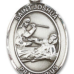 St. Joshua Medal, Sterling Silver, Large - No Chain