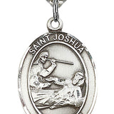 St. Joshua Medal, Sterling Silver, Large